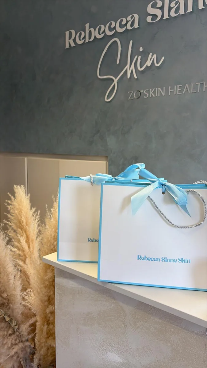 Reception with Rebecca Slane Skin gift bags