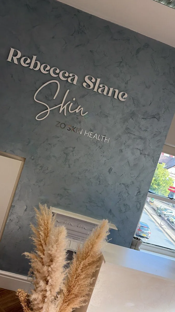 Rebecca Slane Skin — ZO Skin Health clinic sign