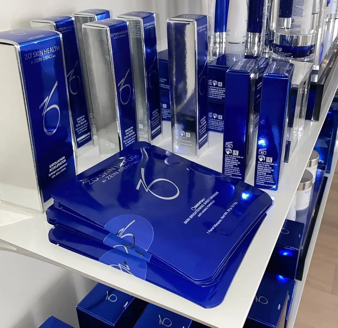 ZO Skin Health products stocked in clinic