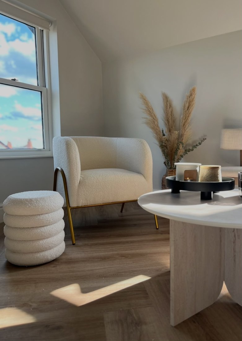 Calm clinic interior with natural light